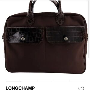 rare vibtage Longchamp Dark Brown purse